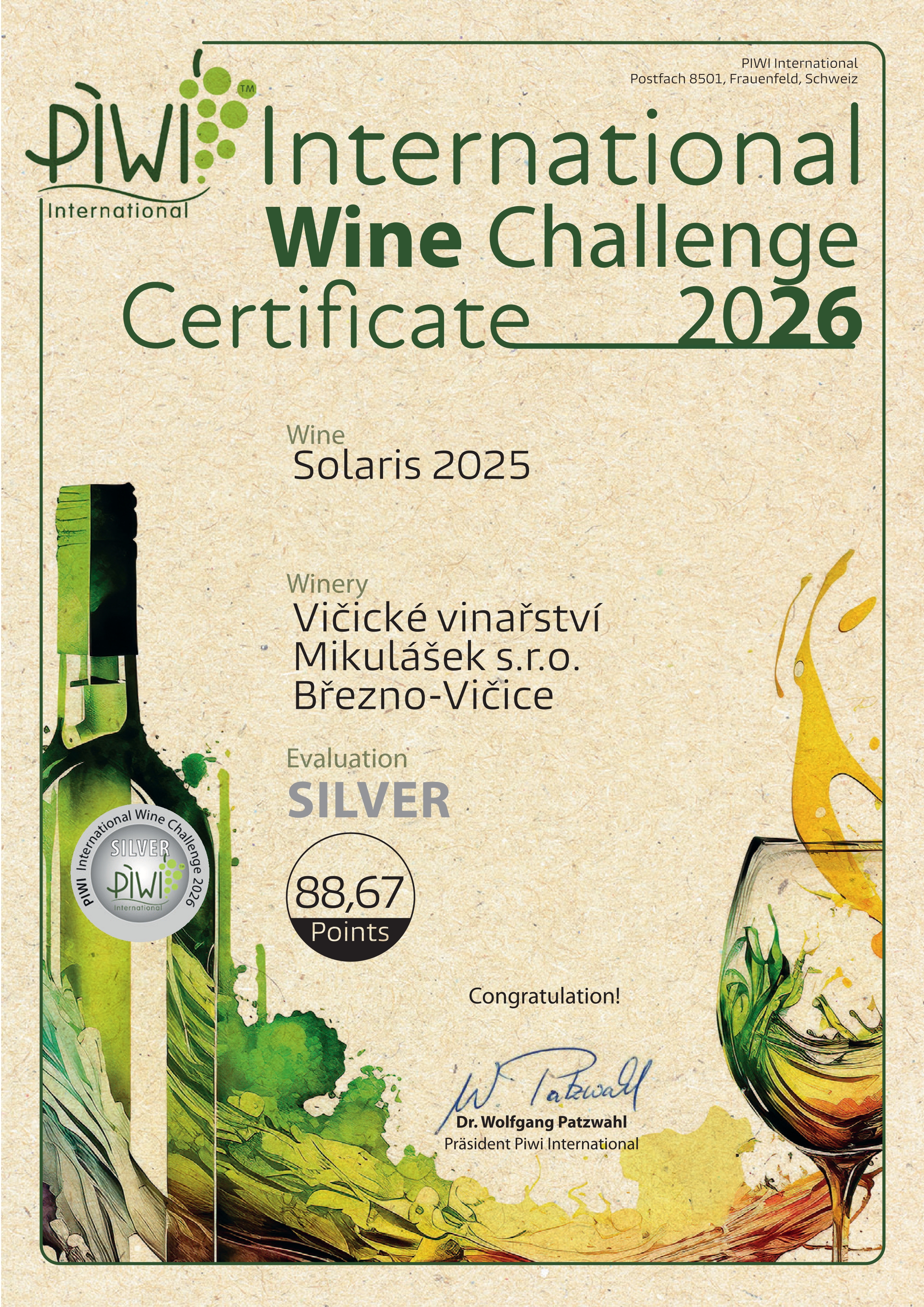 Certificate Siver 20262026102